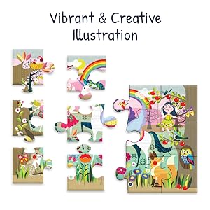 Enchanted World of Unicorn jumbo Jigsaw puzzle