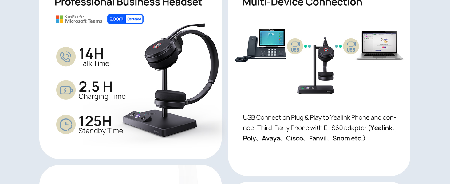 wireless headset for desk phone