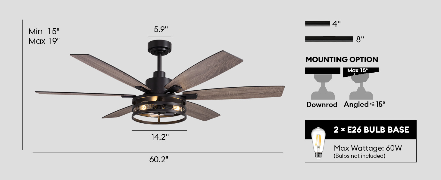 Flush Mount Ceiling Fan