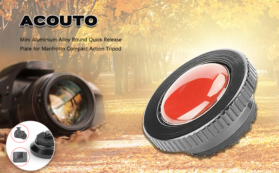 for Manfrotto Quick Release Plate Mini Aluminium Alloy Round