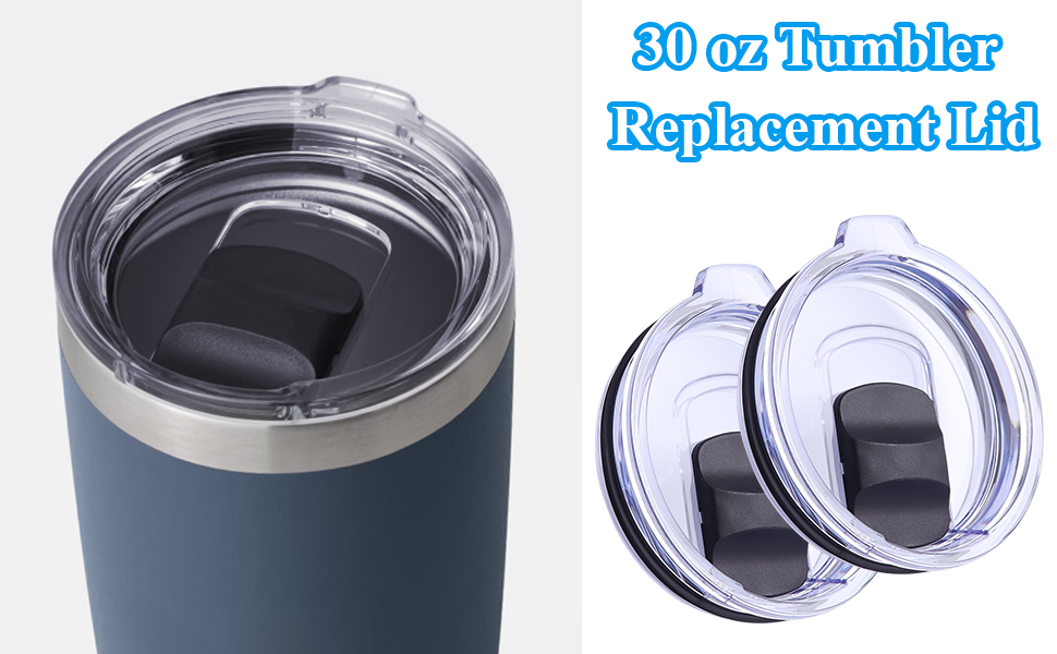 30 oz Tumbler Lid,4 Pack Reusable Replacement Lids