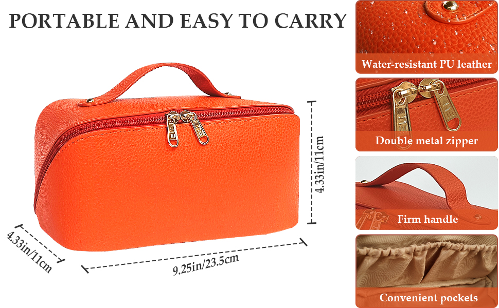 Josetty Travel Makeup Bag Large Capacity Cosmetic Bag Toiletry Bag Makeup Bags for