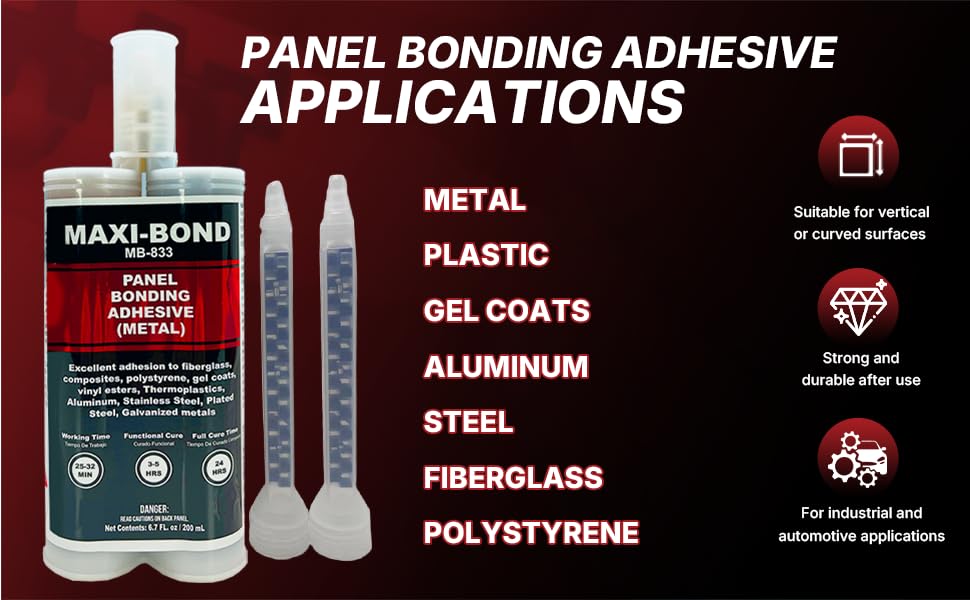 LAUCO Maxi-Bond Panel Bonding Adhesive (Metal) - Two Part