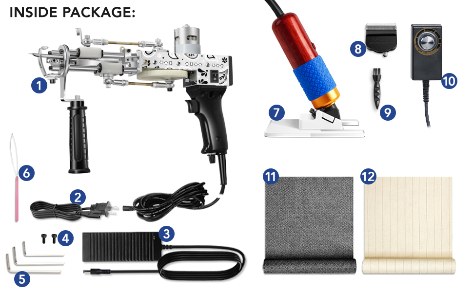 rug gun tufting making kit carpet starter