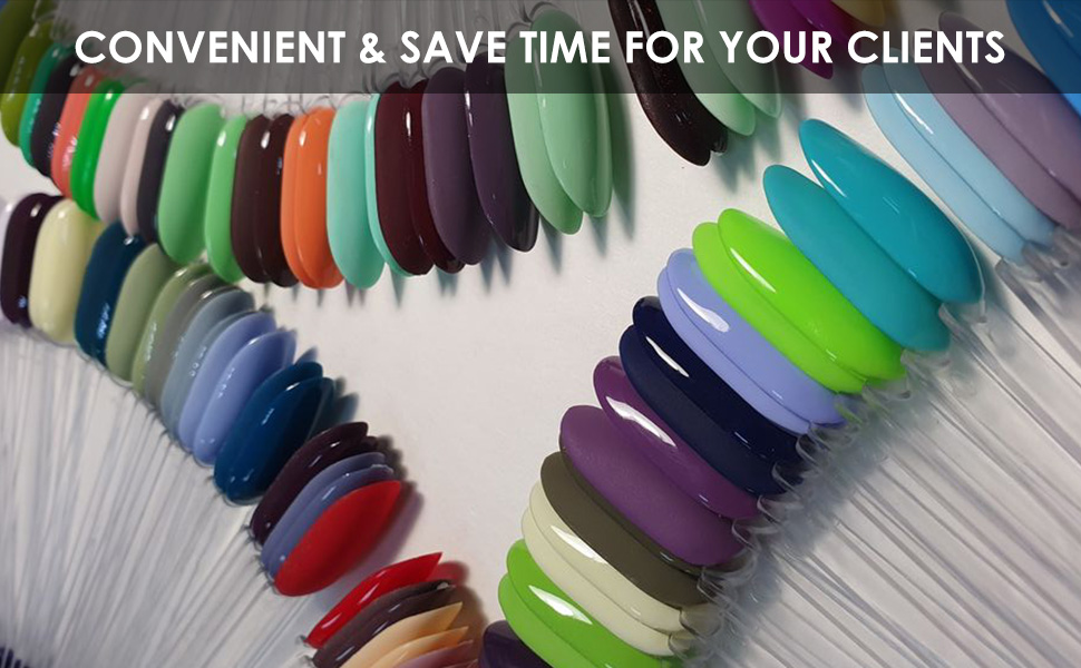 Gel Nail Polish Color Display