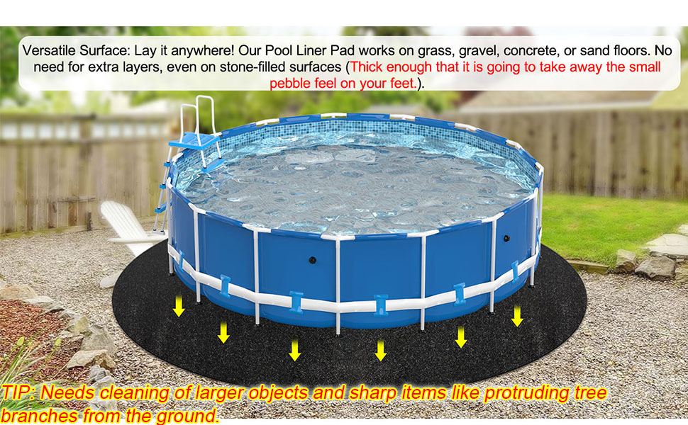 Abimars Thicker Pool Liner Pad for Above Ground Swimming