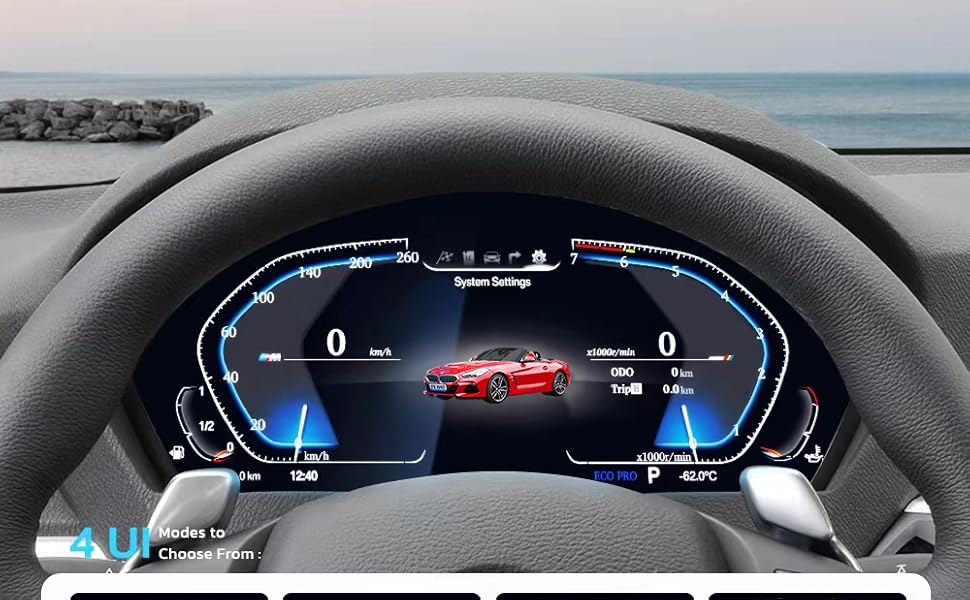 Amazon.com: aoonav 12.3 Inch Digital Gauge Cluster Virtual
