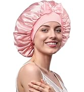 Umisleep Double-Sided 100% 22 Momme Mulberry Silk Bonnet for Sleeping Women, Large Silk Hair Wrap...