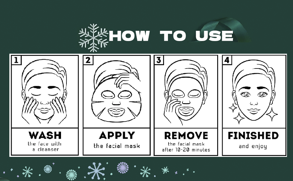 how to use:wash,apply,10-20min remove,finished