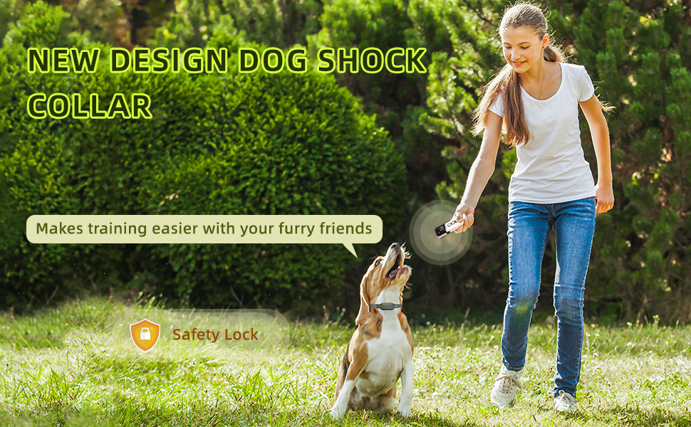 Dog Training Collar, Dog Shock Collar with Remote IPX7