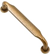 Alzassbg 10 Pack Antique Brass Cabinet Handles, 3-3/4 Inch(96mm) Hole Centers Arch Modern Cabinet...