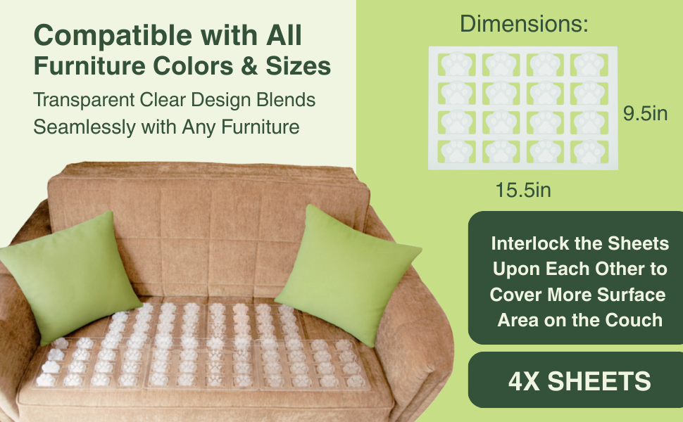 Compatible with All Furniture Colors & Sizes