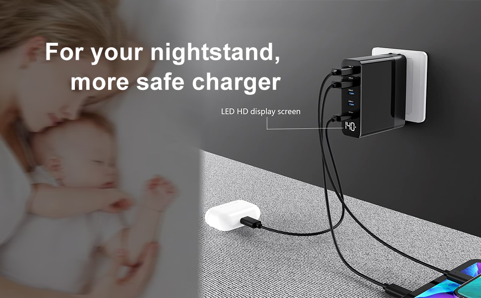 for iPhone Apple Watch Series 7, USB C Charger Block