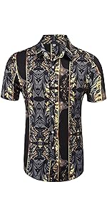 Mens Clothes Button Down Shirts Men Summer Shirts Aloha Shirt Hawaiian Shirts Men Tracksuit