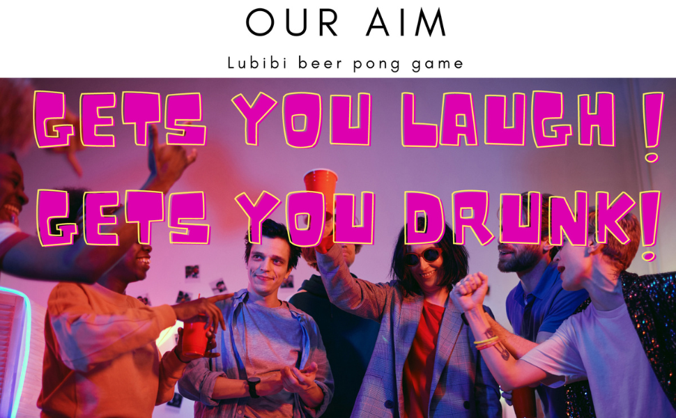 Lubibi 82PCS Beer Pong Set,Adult Drinking Game Cup Kit Bar Pub Party