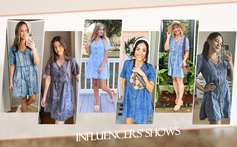 women denim button down dress western dresses