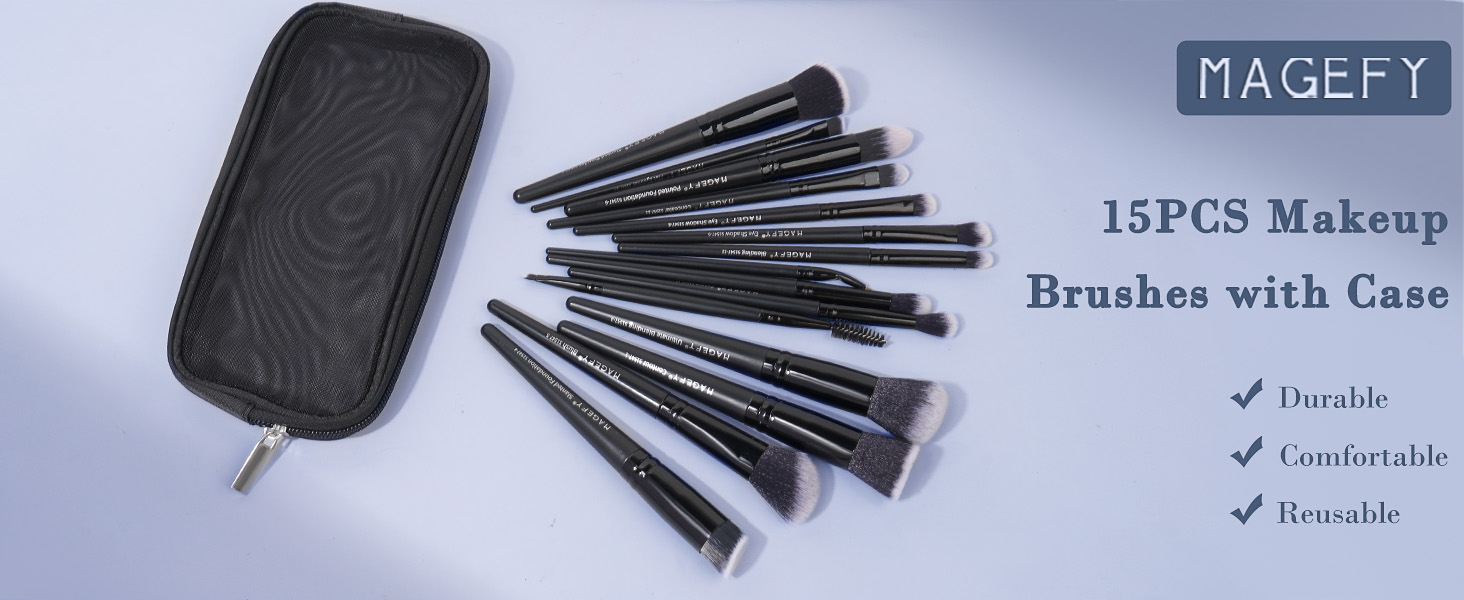 Makeup Brushes with Case