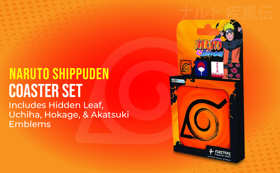 Amazon.com | ABYstyle Naruto Shippuden Coaster Set Includes