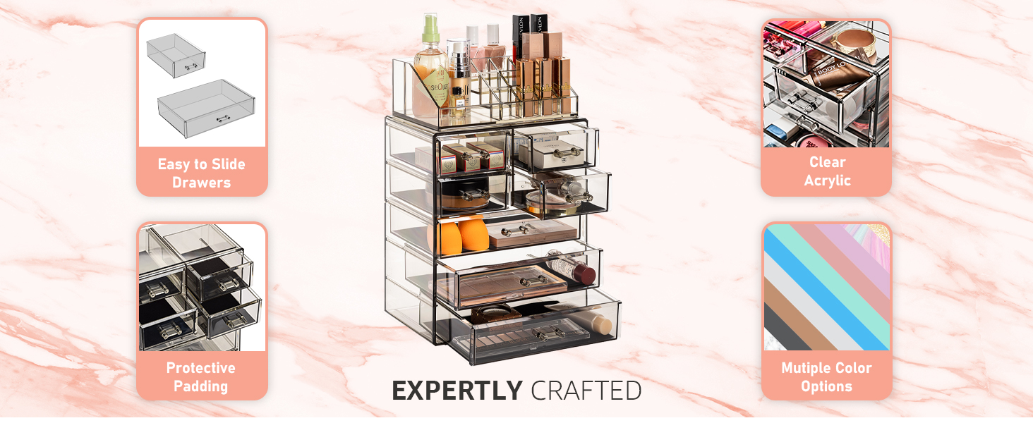 organization & storage drawers bathroom beauty products makeup storage hair product organizer