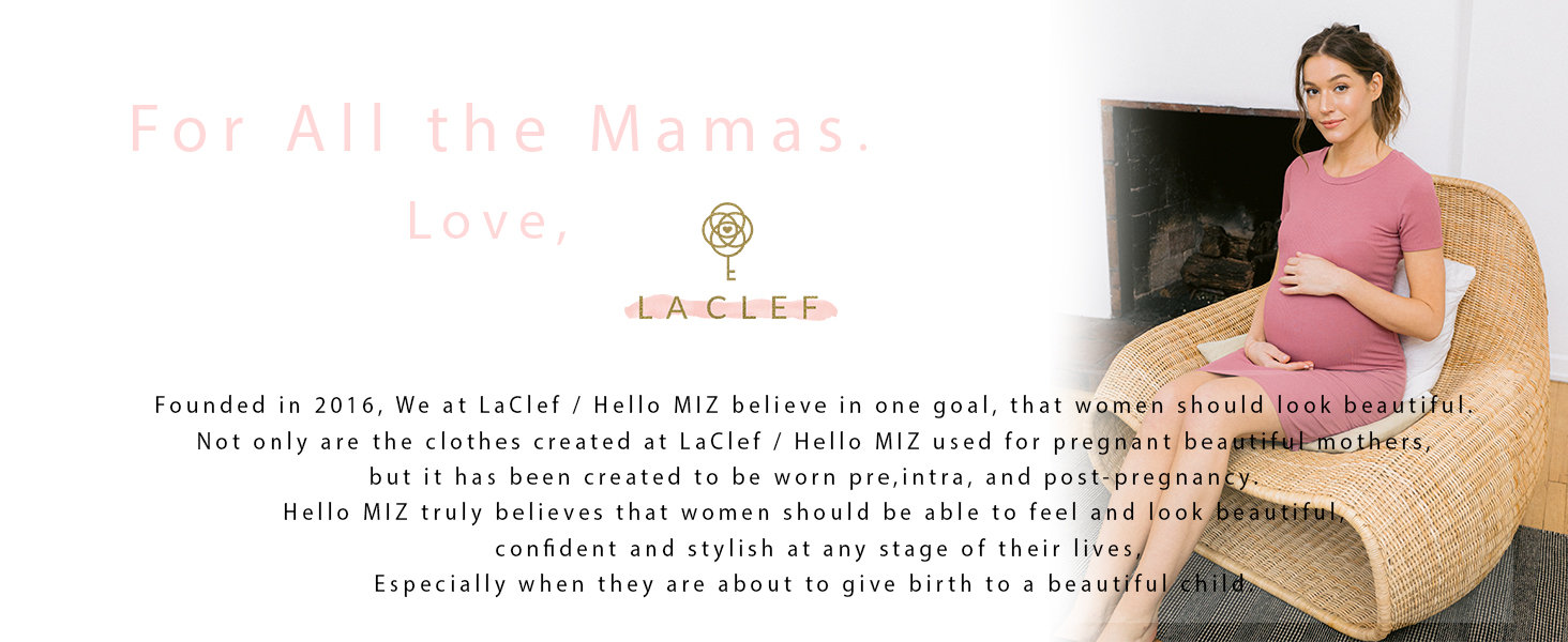 Short Sleeve Round Neck Maternity Ribbed Bodycon Dress