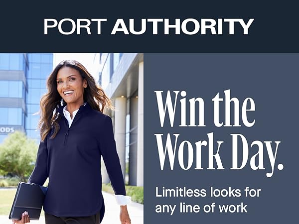 Port Authority Ladies Fairway Stretch 1/4-Zip Deep Black at Amazon