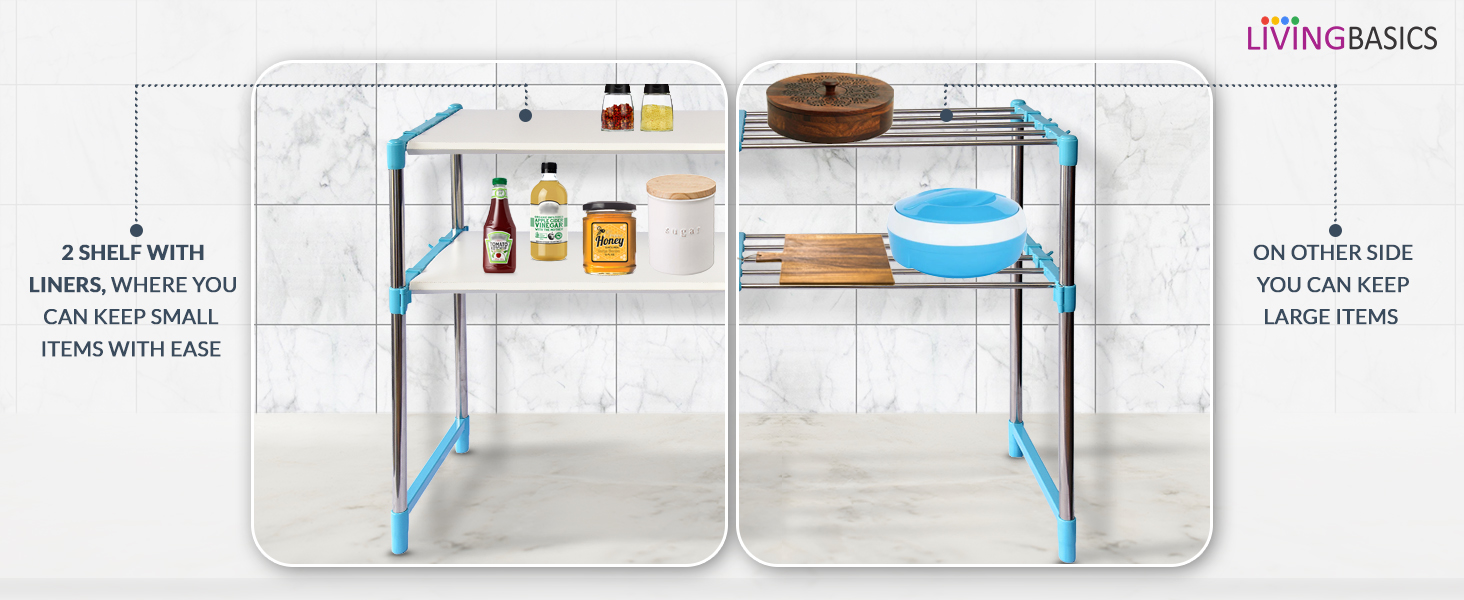extendable shelf, adjustable racks kitchen, microwave stands, storage stand, otg stand for kitchen