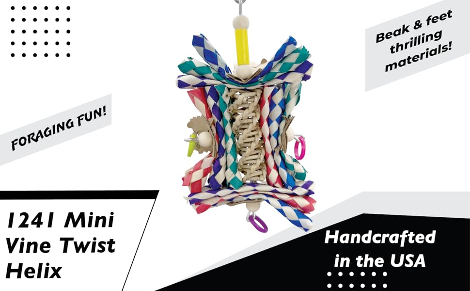 1241 mini vine twist helix impeckable bird toys ebc main