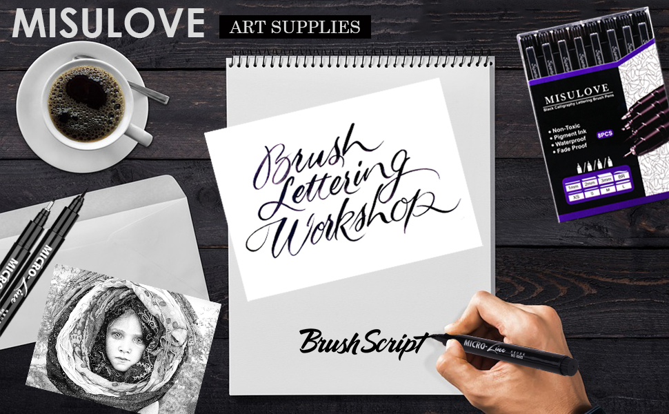 MISULOVE Hand Lettering Pens, Modern Calligraphy Marker