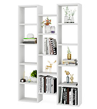 Aazon.co: Tribesigns Corner Shelf, Rustic 5-Tier Wall Corner Bookshelf, Stylish Corner Sall