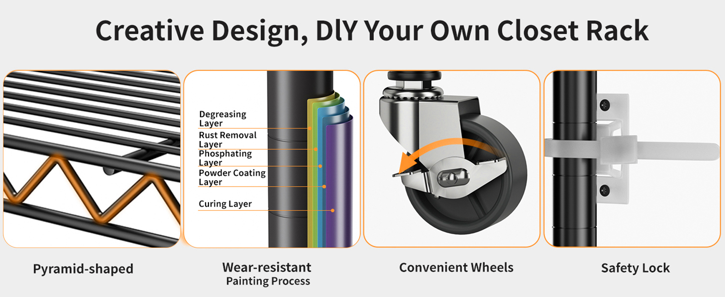 Clothes Rack with Storage Basket