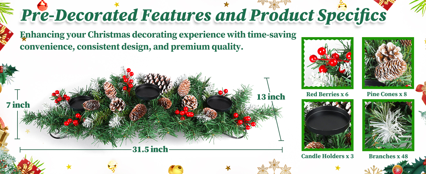 christmas centerpiece table decorations