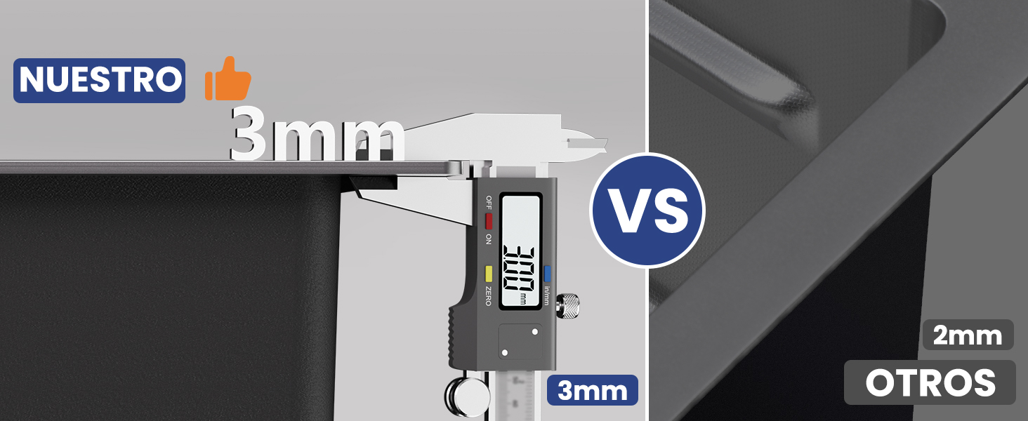 fregadero de cocina negro