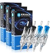 Emalla Tattoo Cartridge Needles - 60Pcs Mixed Size #10 3RL 5RL 7RL 9RL 11RL 14RL #12 3RS 5RS 7RS ...