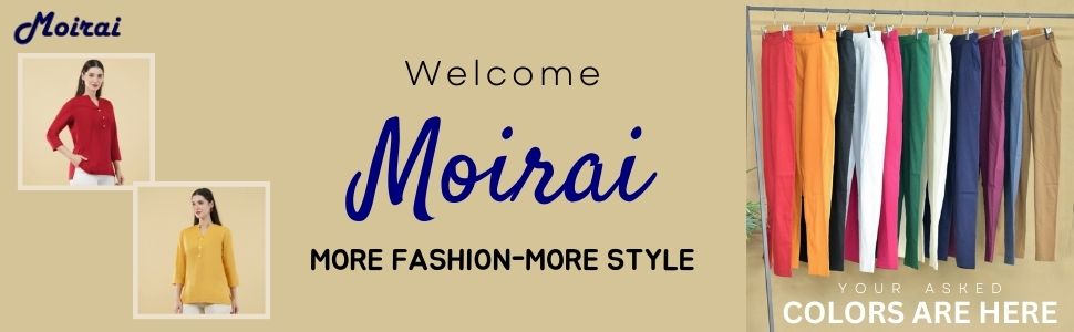 Straight regular fit cotton women trousers pants casual kurti pant formal office