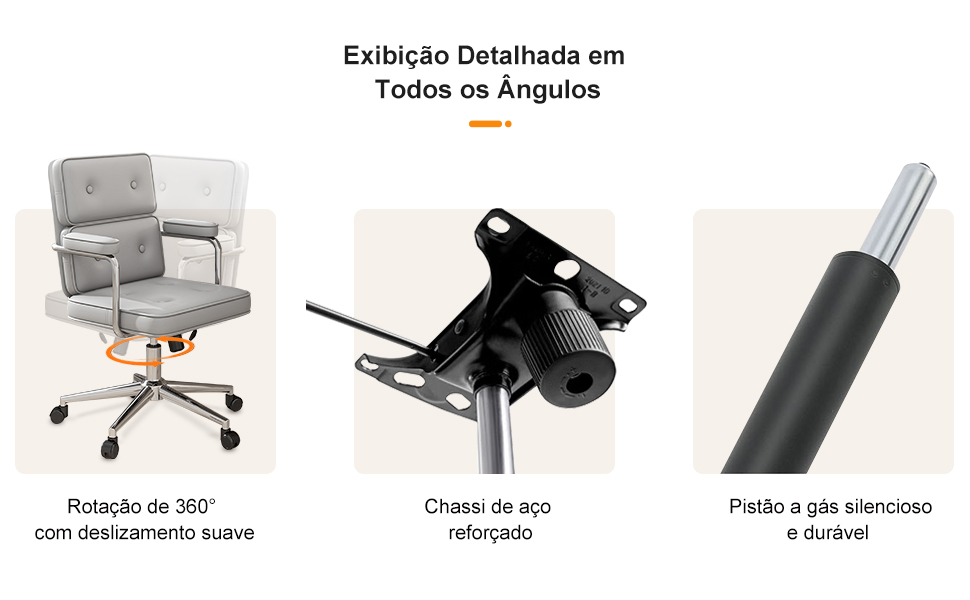 Cadeira de Escritório Compacta