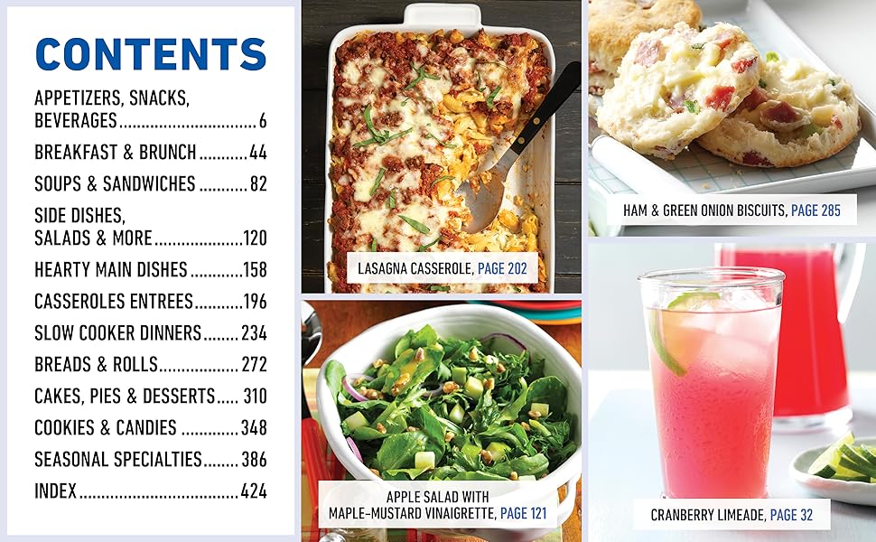 Contents - from appetizers to seasonal specialites