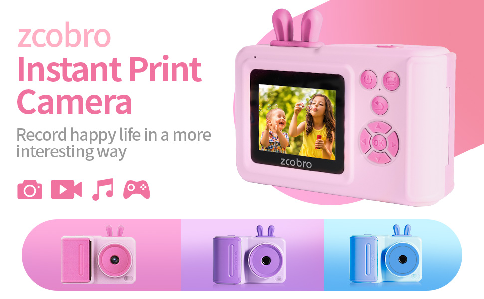 クリアファイル camera-mama Amazon.com: Kids Camera Instant Print Photo, Children
