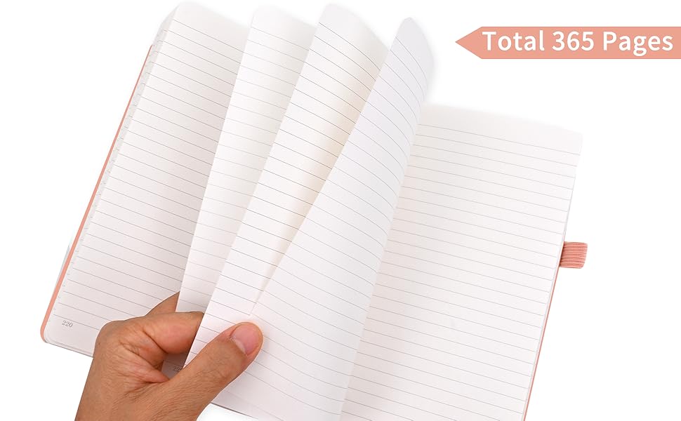 UIRIO 2 Pack Notebooks for Work A5 Notebook with 365 Numbered Pages