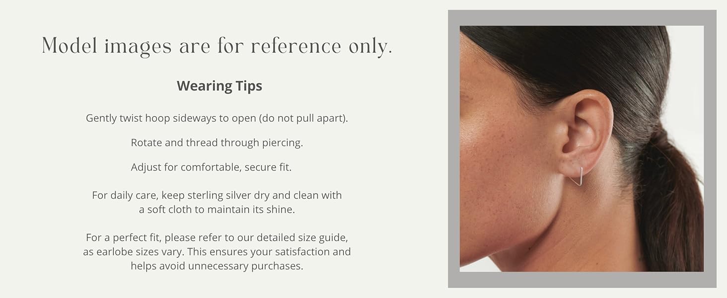 threader hoop earring