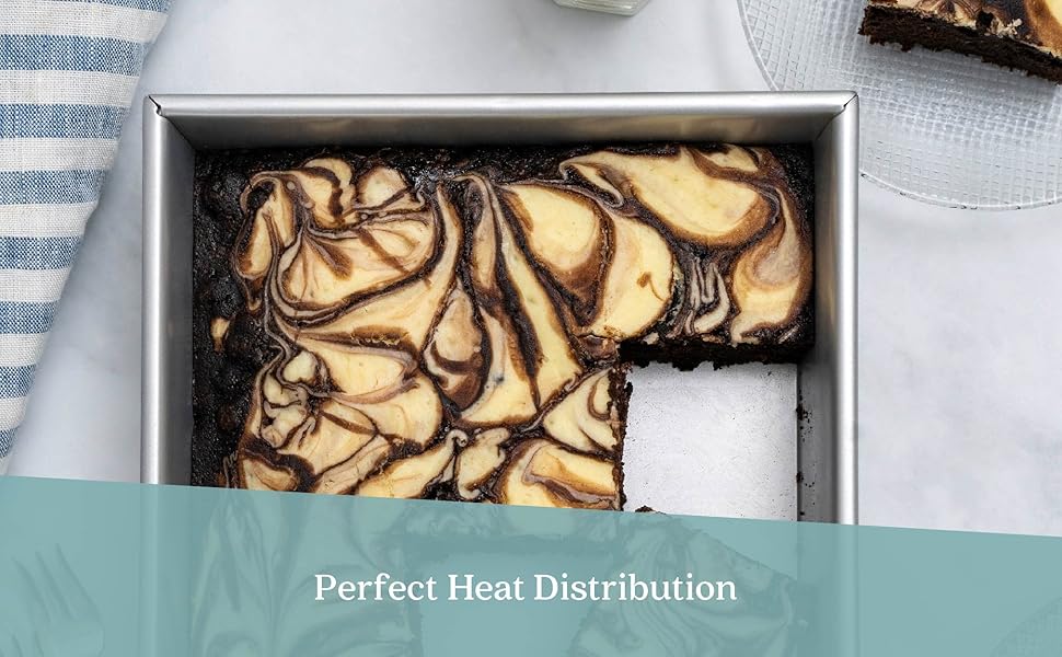 Ultra Cuisine Square Cake Pan NonStick Steel Stick