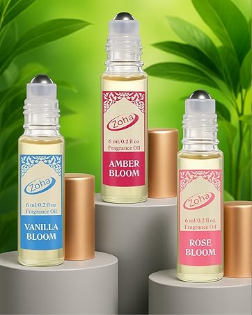 Vanilla Bloom, amber bloom, rose bloom