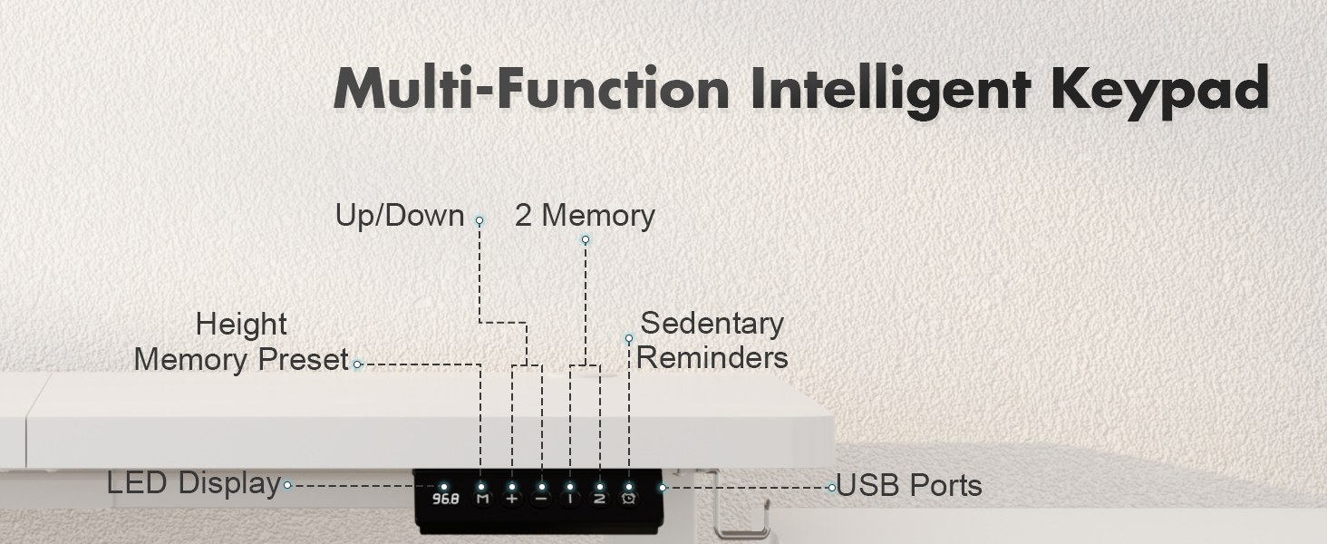 Height-adjustable desk