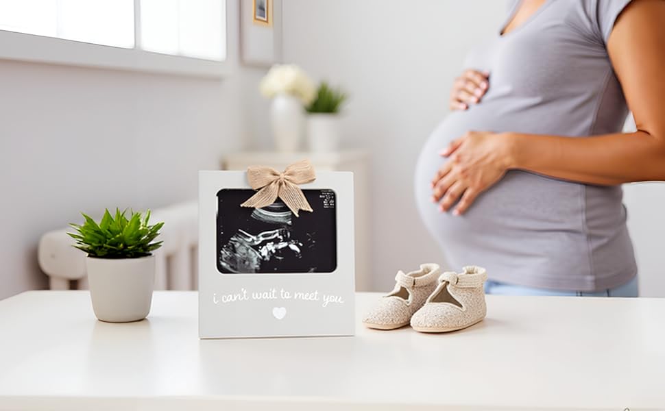 pregnancy frame sonogram ultrasound nursery decor expecting mother new parent gift