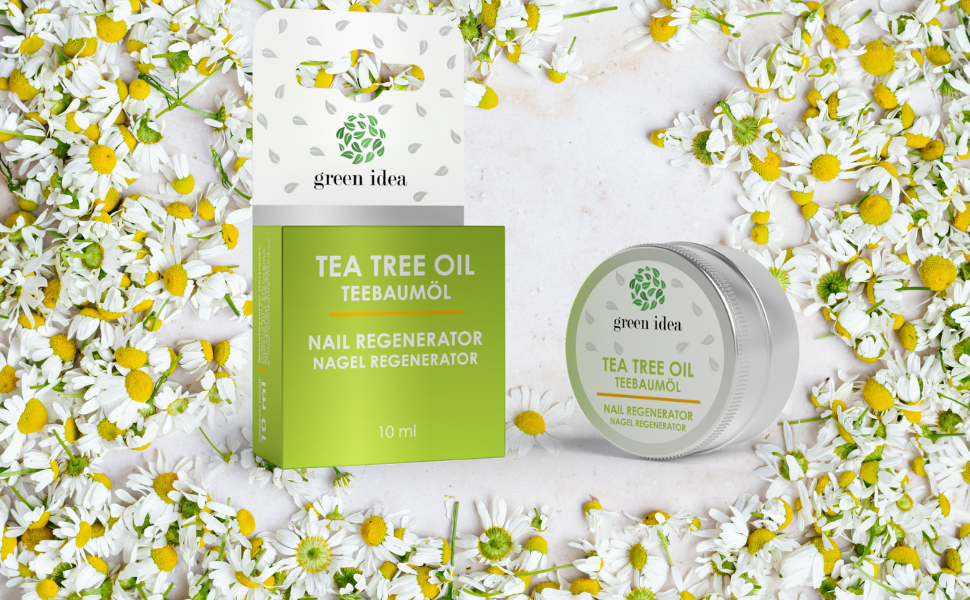 Green idea – tea tree oil nail cream – brittle nails – regenerating – pocket size