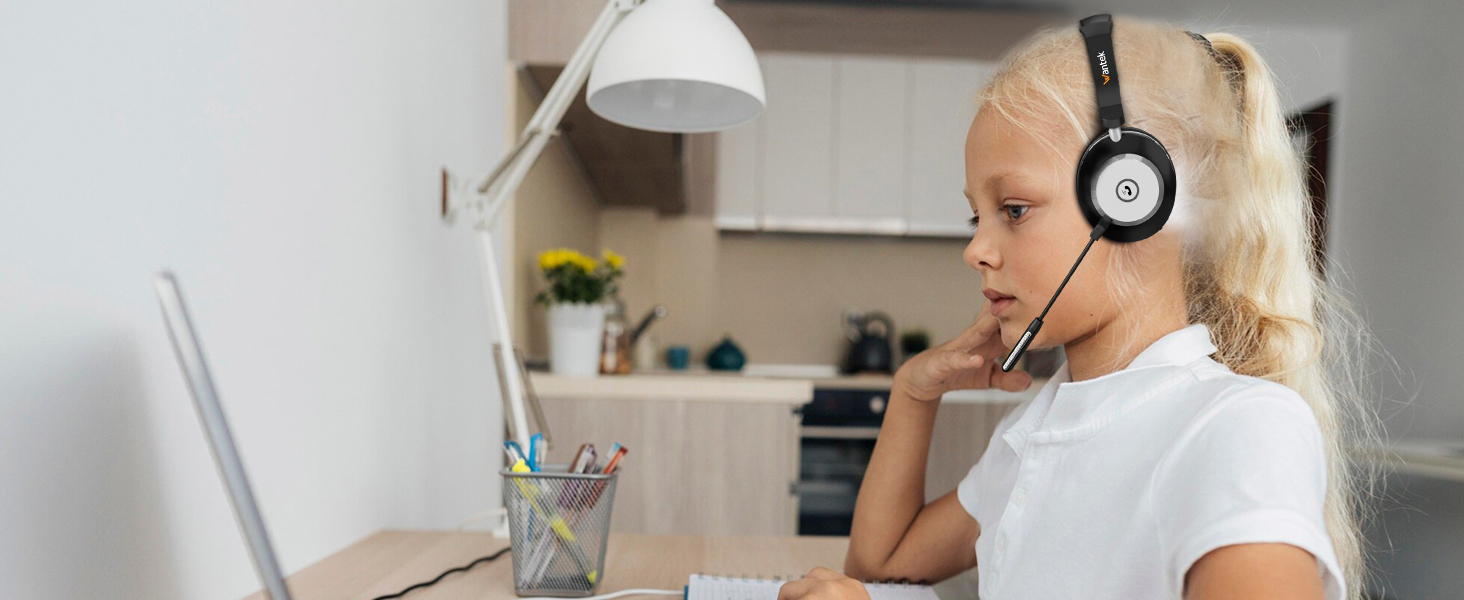 Wireless Headset with Mic for Work