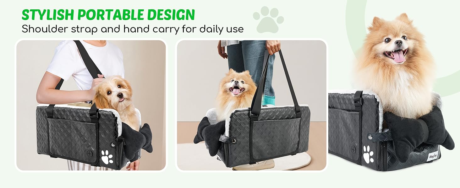 Center Console Dog Car Seat for Small Dogs