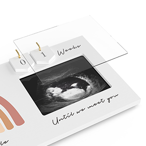 Rainbow Baby Sonogram Picture Frame