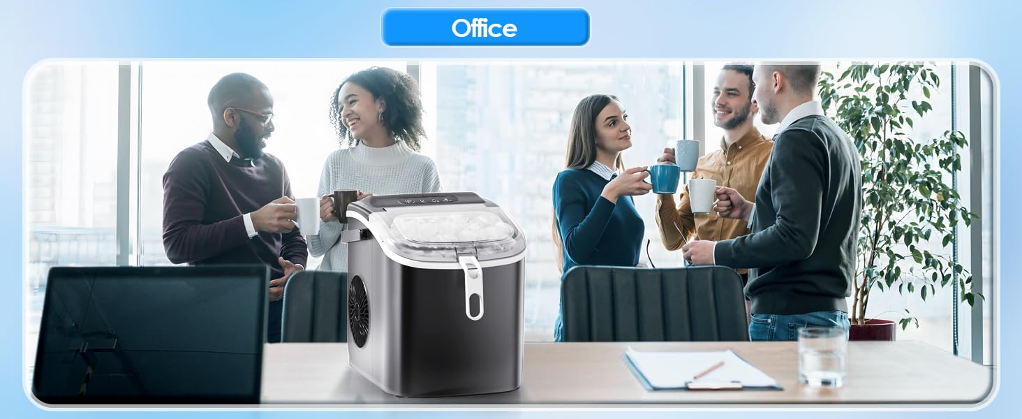 ZAFRO Ice Maker Countertop, Portable Ice Machine with Carry