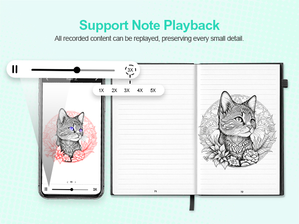smart pen writing tablet for adults smart notebook with pen digital planner tablet with pen