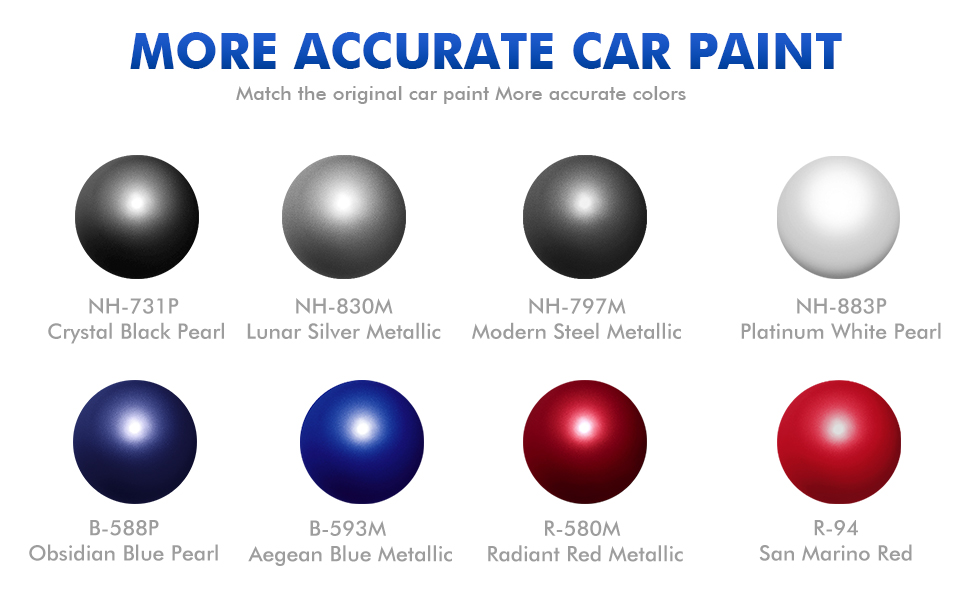 XTryfun NH797M Modern Steel Metallic Touch Up Paint for